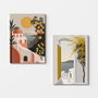 Wallity Cuadros Decorativos sobre Lienzo de 50 x 70 cm (2 Piezas)
